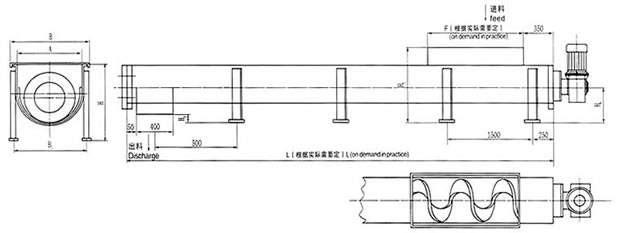 螺旋输送机图纸